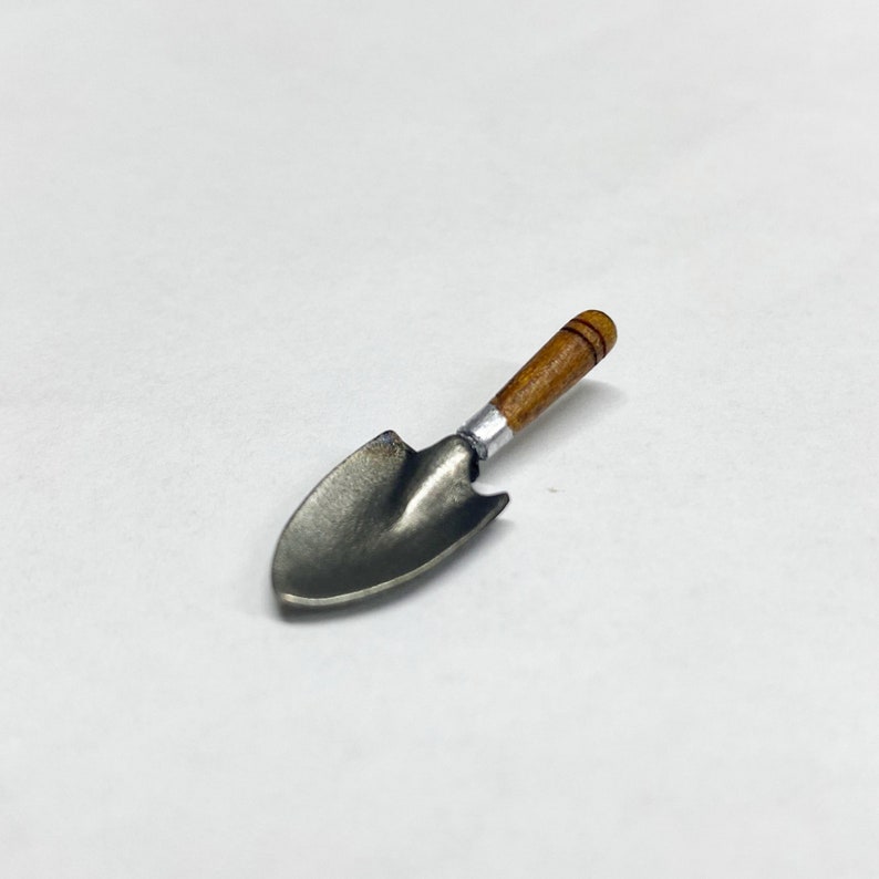 Dollhouse Miniature Garden Hand Trowel, Miniature Shovel image 4