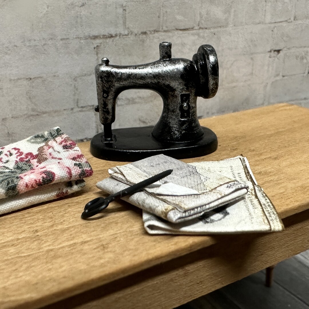 Dollhouse Miniature Sewing Machine, Miniature Sewing Room Accessories Etsy