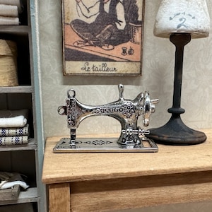 Dollhouse Miniature Sewing Machine, Miniature Sewing Room or Haberdashery