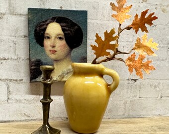 Dollhouse Miniature Tall Earthenware Crock, Miniature Jug