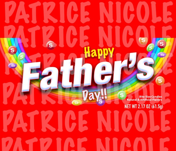 Fathers Day Skittles Wrapper DIGITAL DOWNLOAD Il_570xn