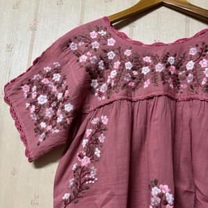 Blusa de algodón bordada a mano, blusa bohemia, blusa campesina, blusa oaxaqueña