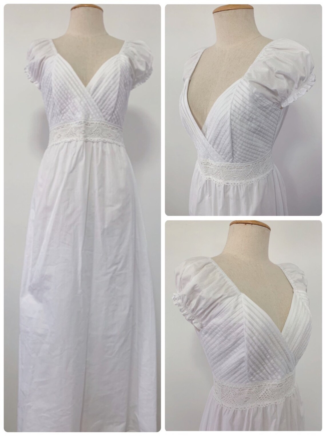 White Maxi Dress Cotton Long Dress Wedding Dress Bridesmaid Etsy