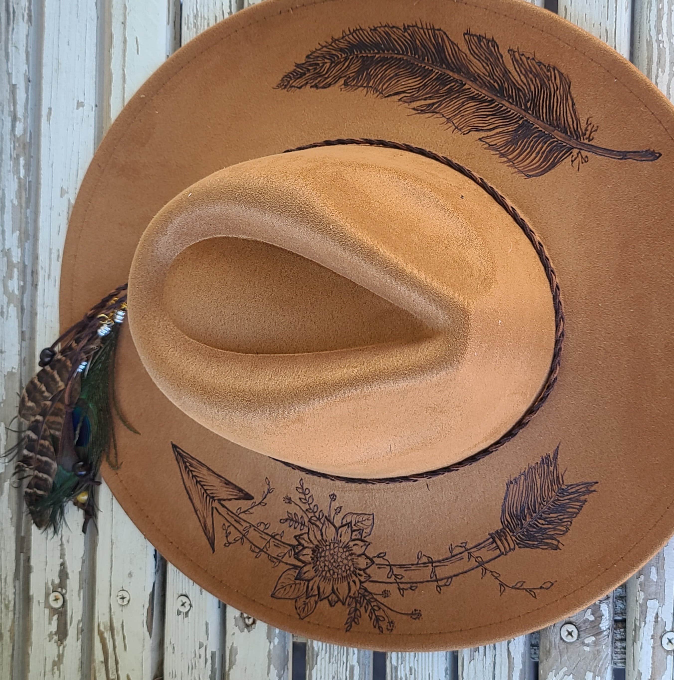 Follow Your Arrow - Hand Drawn, Burned Art on Boho/cowboy  display picture 1