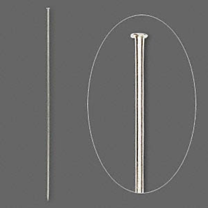 20 SILVER TONE 8 inch Hatpin blanks Findings stick hat pin Etsy