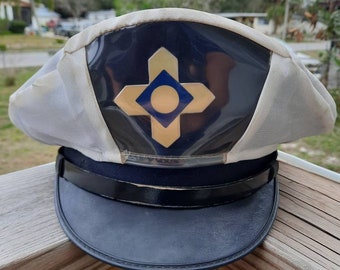 Vintage Italian Pisa Italy Police Services Officer Hat Helmet Cap Kepi Collectable Collectors Badge Uniform Authentic Excellent RARE