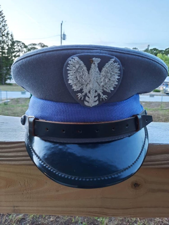 Vintage Polish Police Office Hat Helmet 
