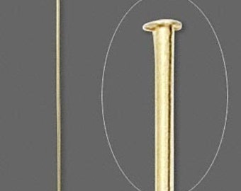 20 GOLD TONE 6 inch  Hatpin blanks 18 guage (know your guage) Findings stick hat pin We sell Stickpin blanks supplies Make your own