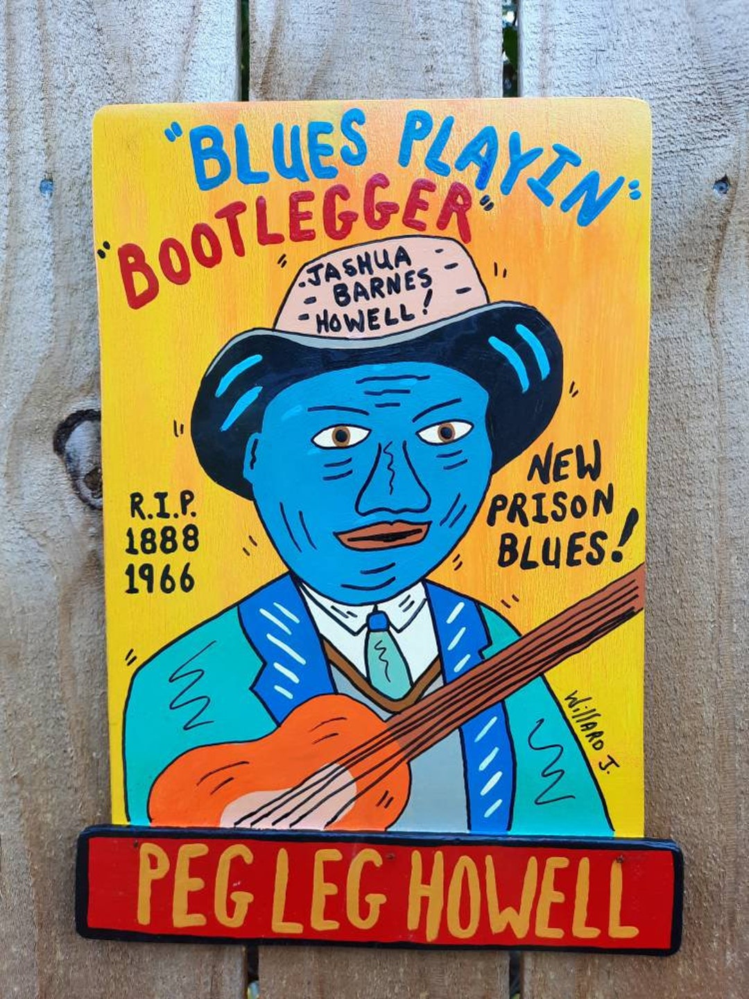 Peg Leg Howell Bootlegger Singer Musician Guitar Delta Blues Etsy