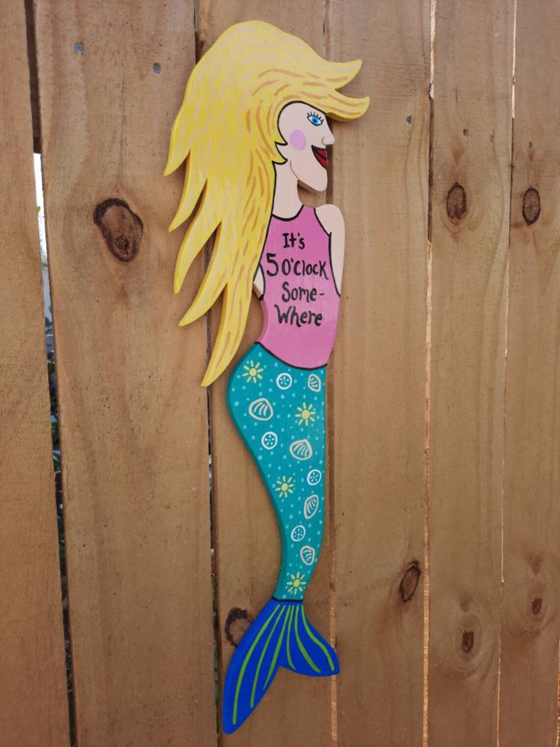 MERMAID Its 5 O'clock Somewhere Happy Hour Salt Life Key Etsy