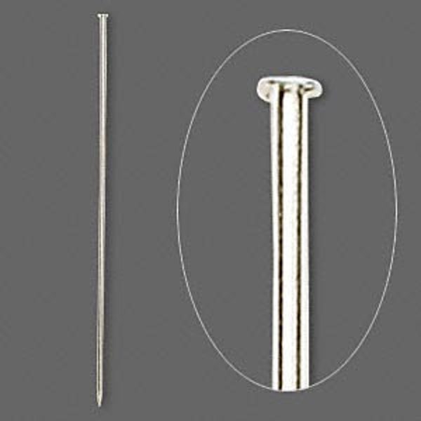 20  SILVER TONE 8 inch Hatpin Blanks 18 Guage (know your guage) Findings Stick Hat Hair Pin We sell Stickpin Supplies Make Your Own