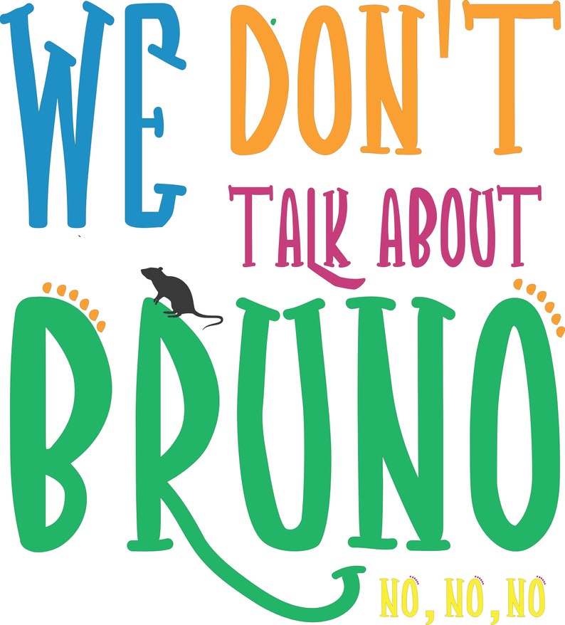 We Don't Talk About Bruno Japanese Romaji We Don't Talk About Bruno SVG/PNG - Etsy UK