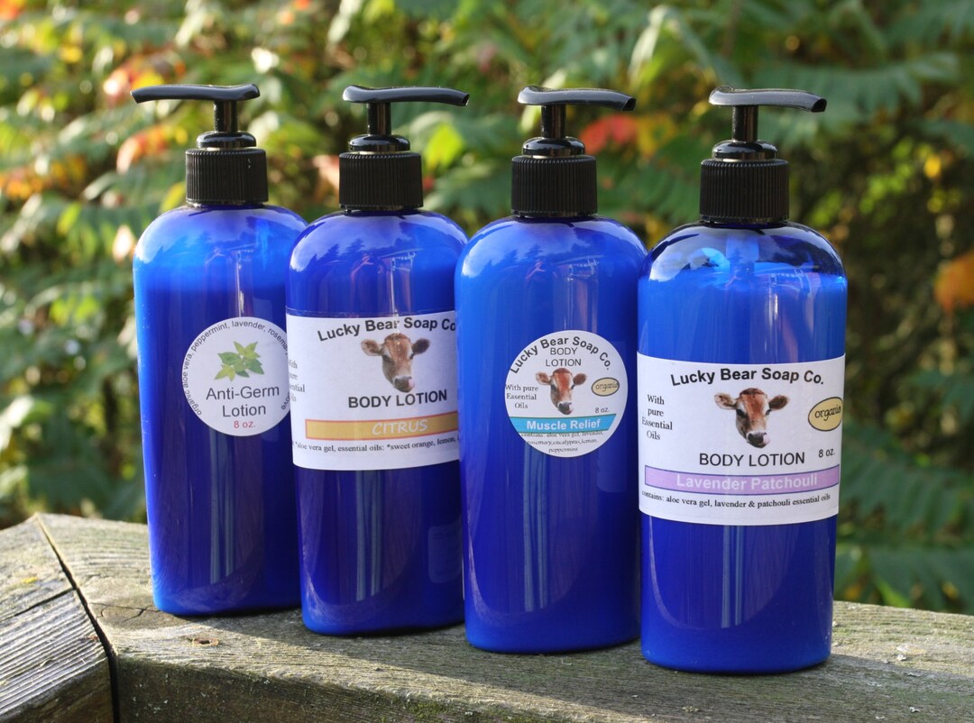 MUSCLE RELIEF Organic Lotion Aloe Vera Pure Essential Oils Etsy