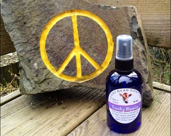 LUCKY HIPPIE Spritz Aromatherapy Spray  Essential Oils Patchouli, Lemon, Lavender 4oz.