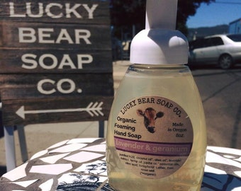 Lucky Bear Soap Organic Foaming Hand Soap Pump