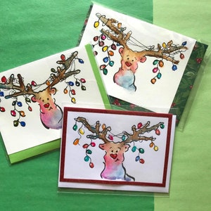 Rudolph Christmas Cards - Set de 3!