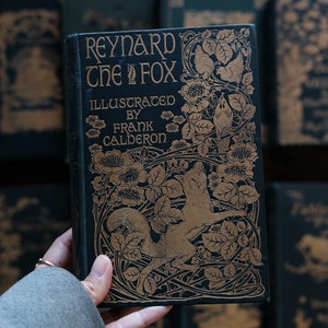 Rare 1890s Reynard the Fox Book: Victorian Illustrated Folklore
