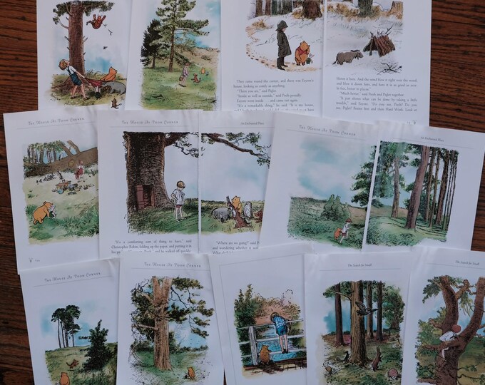Vintage Winnie the Pooh Book Pages: Classic Children's Illustrations - Etsy