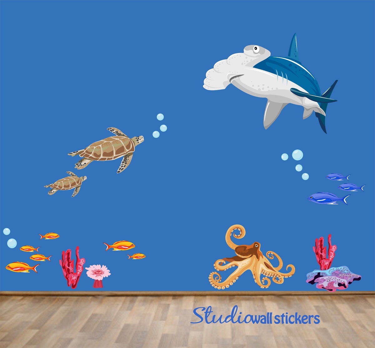 Sea Wall Decal Childrens Wall Decal Wall Decals Etsy Australia