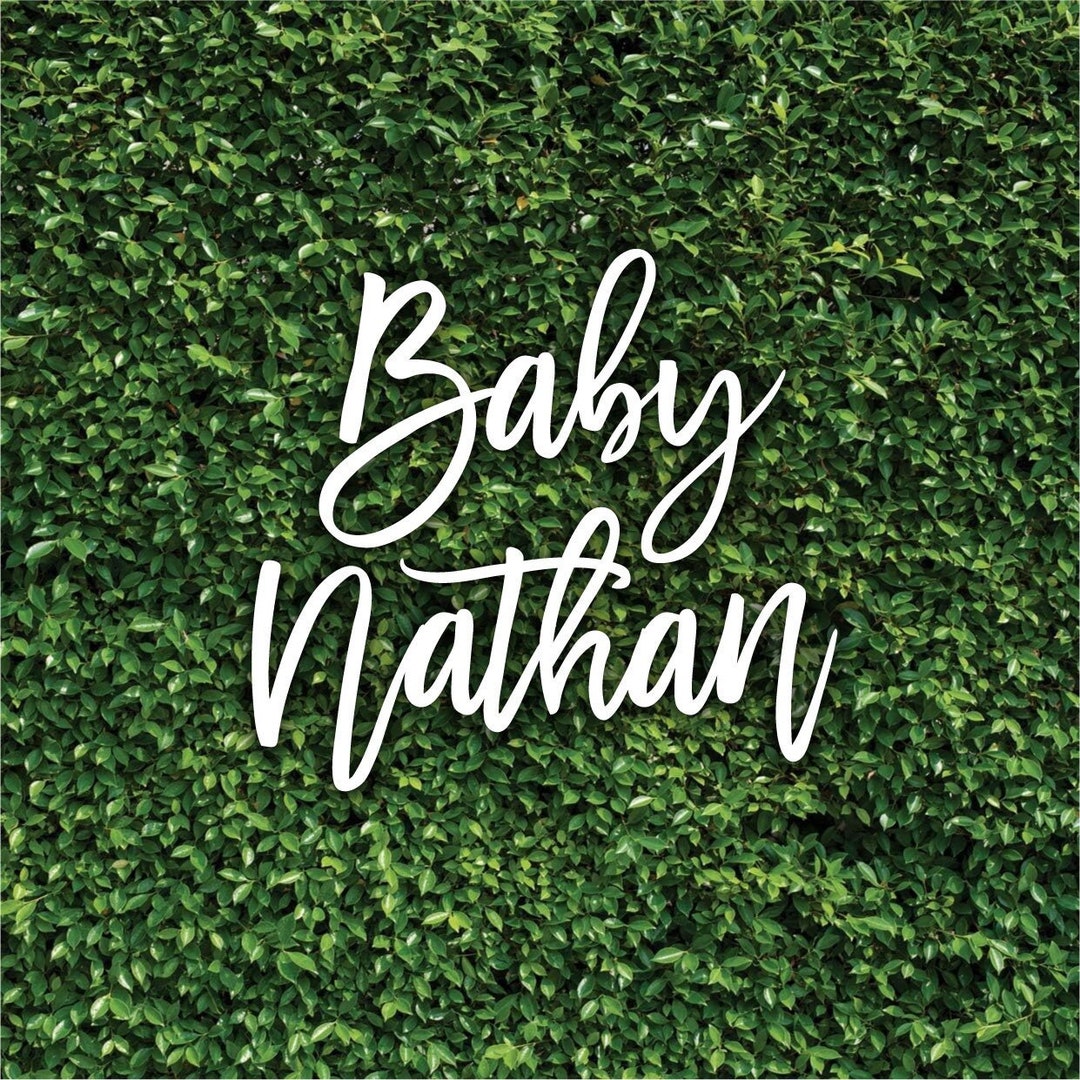 Baby Shower Wood Name Sign Wooden Baby Name Sign Baby Shower Name Sign