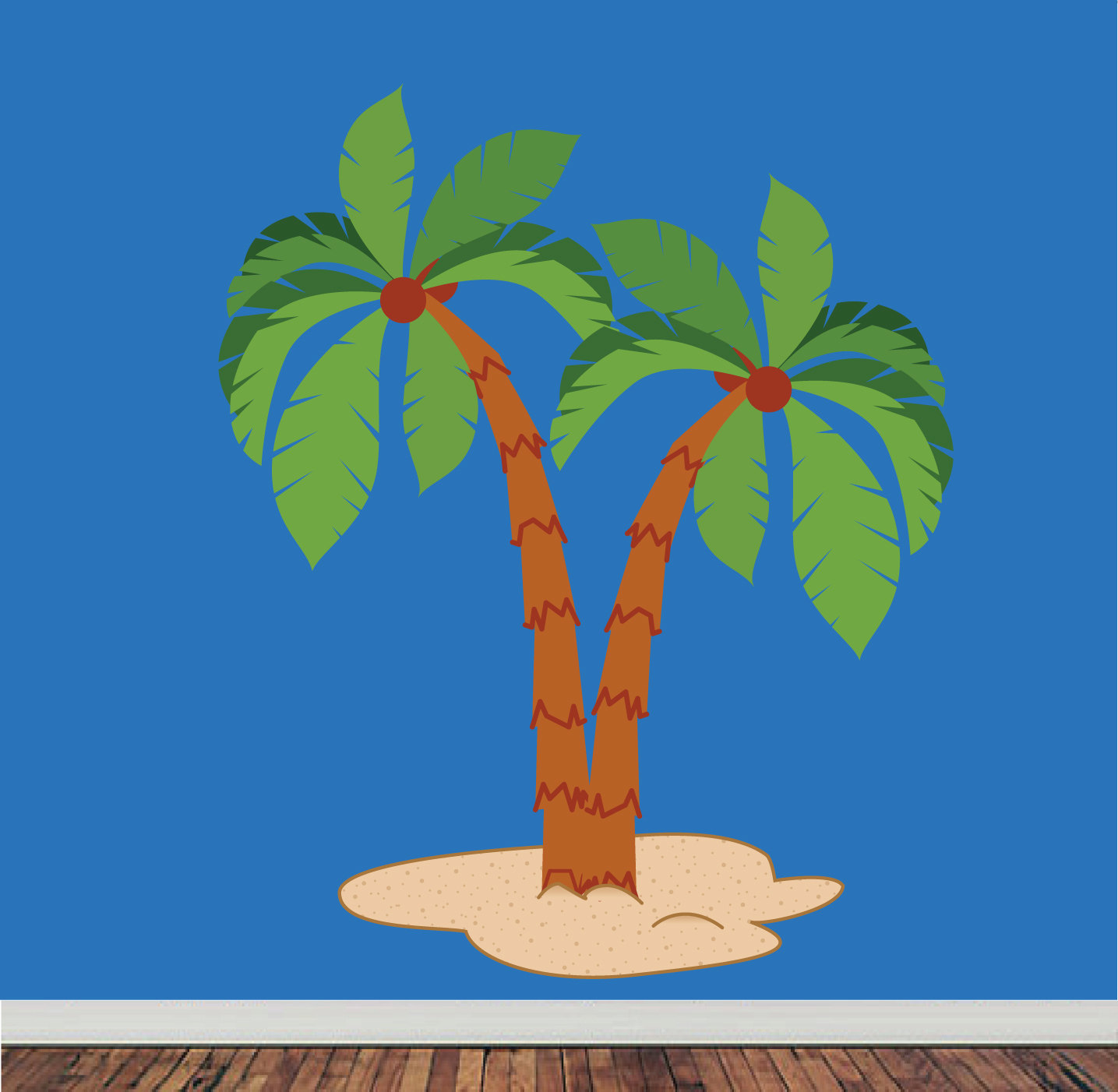 Childrens Wall Decal Palm Tree Decal REMOVABLE HUGE Etsy