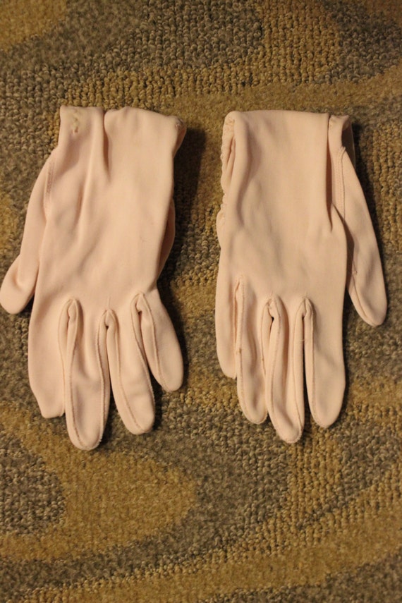 Vintage Women's Pink Gloves - image 3