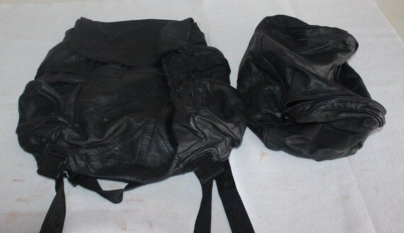 Leather Motorcycle Bag Set