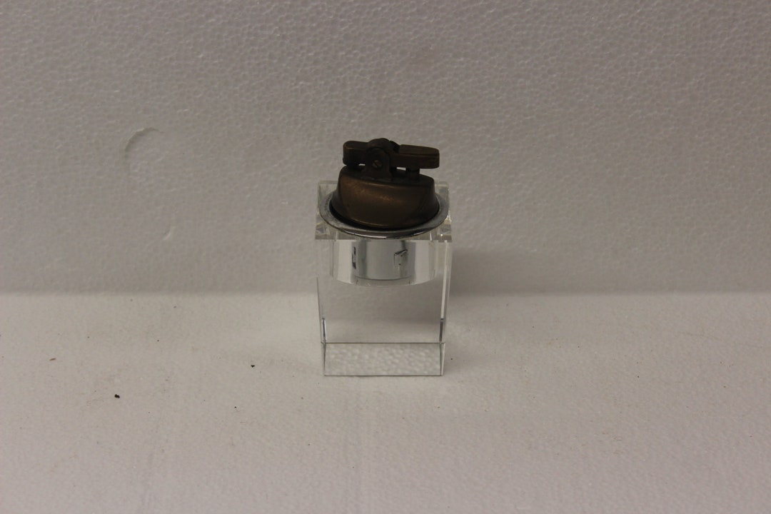 Square Glass Table Top Lighter Etsy