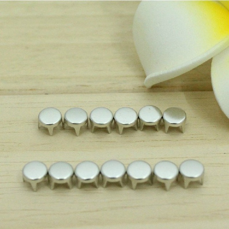 200pcs 6mm Round Shape Flat Head Rivet Studs for Clothing Etsy