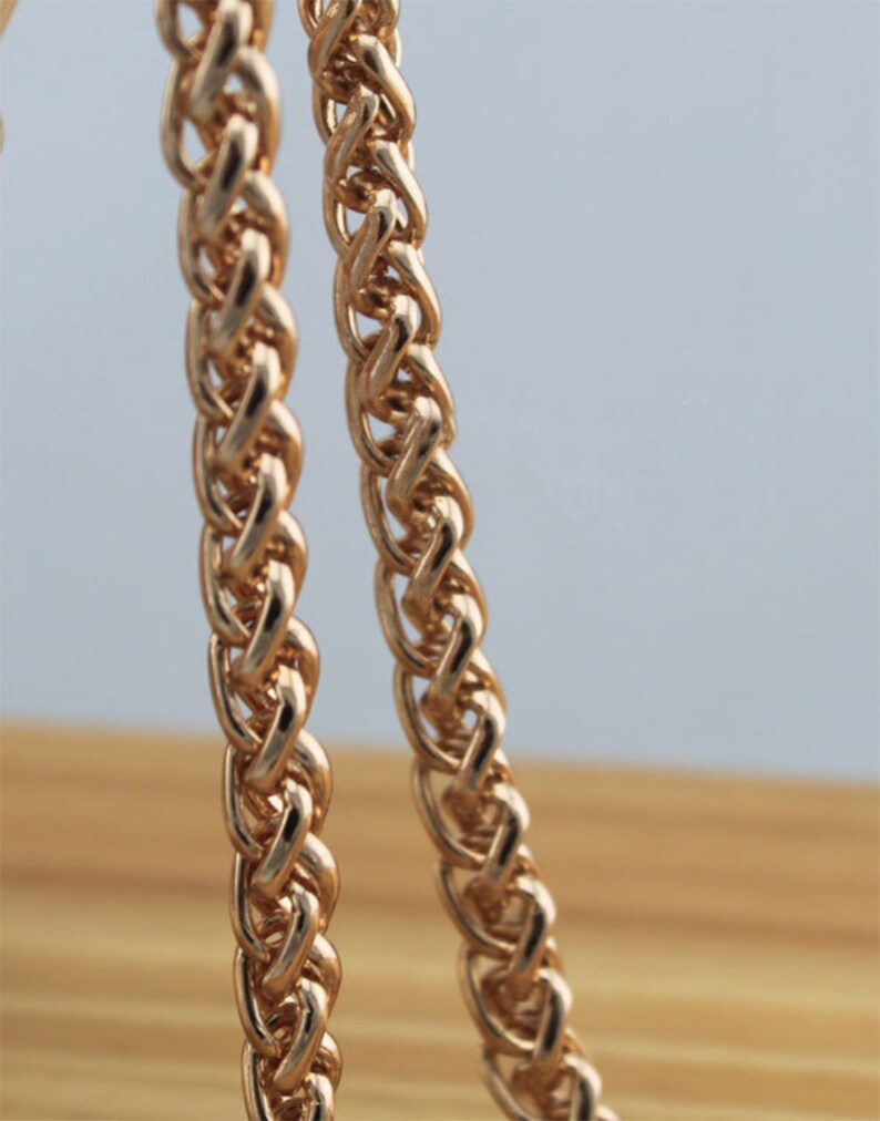 1pc 40cm150cm 7mm Width Gunmetal Chains Straps Snake Straps Etsy