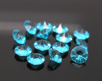10,000pcs 4.5mm Acrylic Turquoise Diamonds Confetti Wedding Reception Table Scatter Decoration