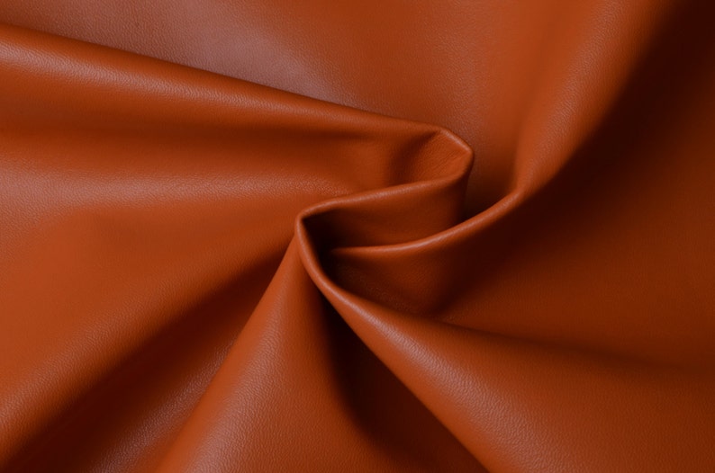 Half Yard Tangerine Faux Leather Fabrictangerine Leather Etsy