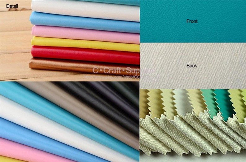 Faux Leather Fabric in NAPPA Grain Patternhundreds Colours PU Etsy