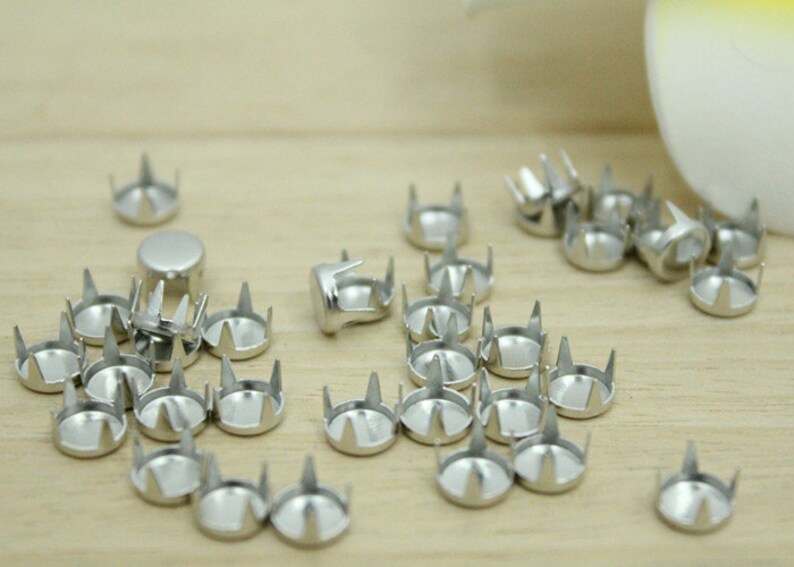 200pcs 6mm Round Shape Flat Head Rivet Studs for Clothing Etsy