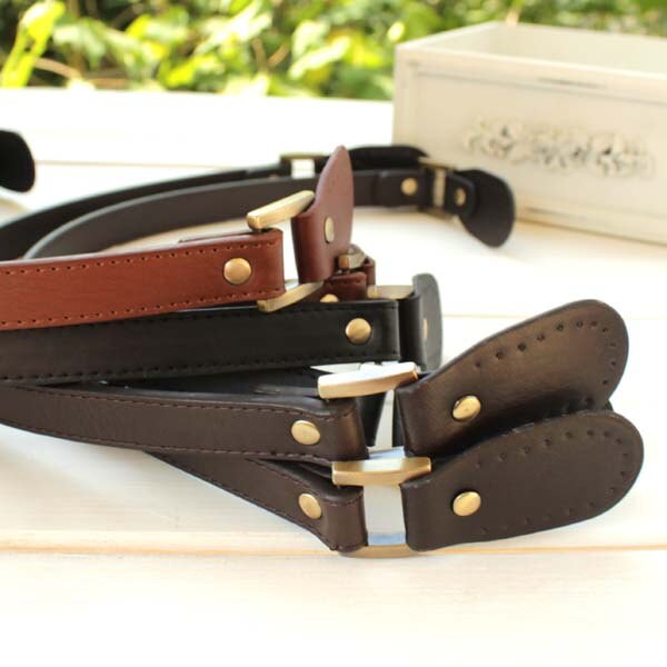 Pair 21 Inches PU Leather Bag Strap With Tabspunch Hole Ready - Etsy