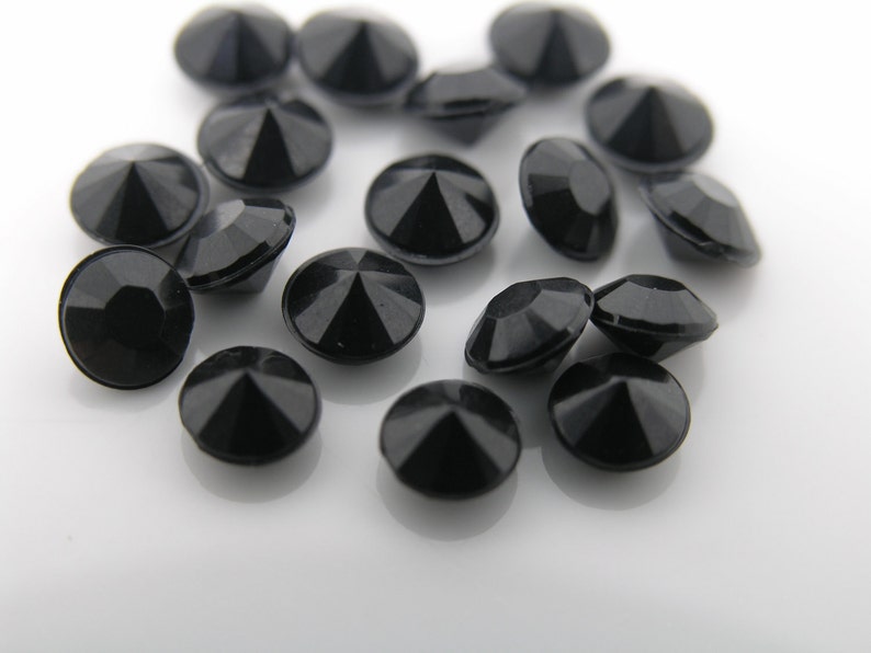 10,000pcs 6.5mm Acrylic Black Beads Confetti Wedding Reception Table Scatter Decoration