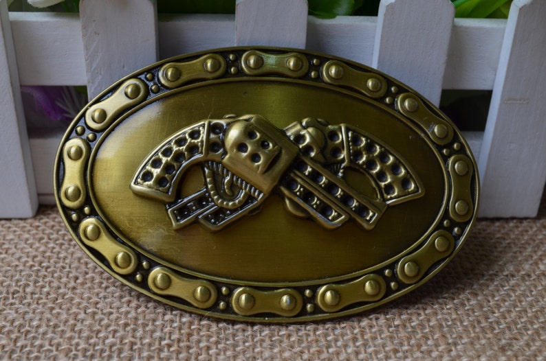 Punk Men Copper Zinc Alloy Belt Fastener Buckle Head Eagle Oval Buckle Head New