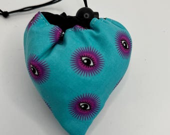 Shopping Bag, Market Bag, Book Bag, Reusable, Collapsable, Tula Pink I See You