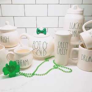 Custom Rae Dunn Inspired St Patrick's Day Decals