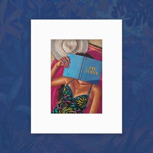 Summer Reading (8x10&quot; Matted Fine Art Print)