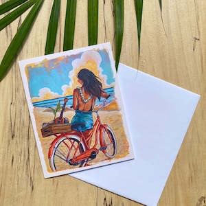 Aloha From Hawaii : carte de vœux et enveloppe vierges