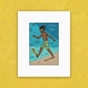 I&#39;m Going In... (8x10&quot; Matted Fine Art Print)