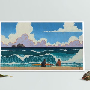 Moku Manu Surfers 12x16 Fine Art Print image 4