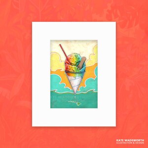 Shave Ice (8x10&quot; Matted Fine Art Print)