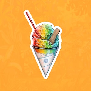 Shave Ice Vinyl Sticker 3.5&quot;