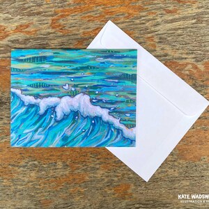 Swell: Cartão de felicitações em branco e envelope
