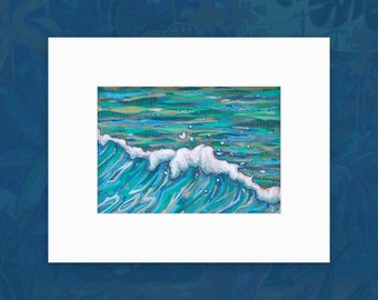 Swell ("Pau Hana" Crop 5x7" Matted Fine Art Print)