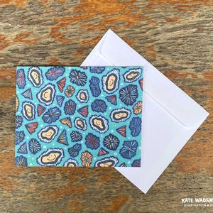 Opihi: Cartão de felicitações em branco e envelope