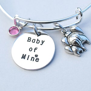 Baby of Mine Bracelet, Personalize, Birthstone, Dumbo, Elephant, Disney Inspired, Disney Jewelry, Gift For Her, Baby Mine,Shower Gift