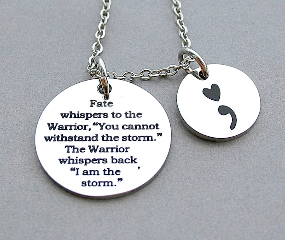 Fate whispers to the warrior you cannot withstand the storm and